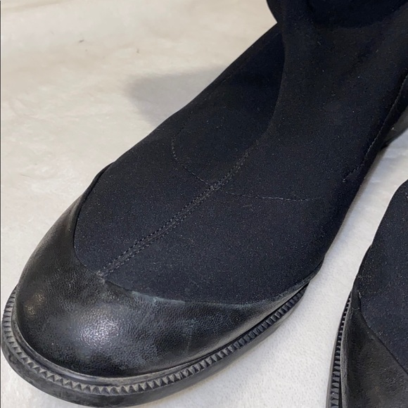 Salvatore Ferragamo Black Leather / Fabric Boots - Picture 9 of 10